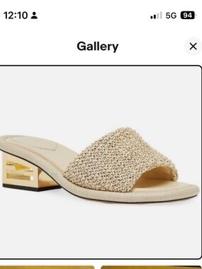 FENDI Rafia slide sandal - paglia